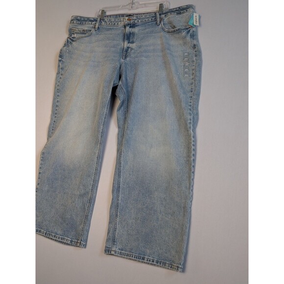 Edgely Women's Plus Size Jeans 24W Relaxed Wide Leg Boyfriend Mid Rise Original - Picture 2 of 16